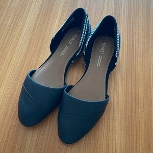 TOMS Jutti d'Orsay Flat black Size 6.5
